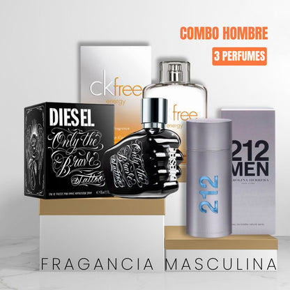 ¡PROMOCIÓN! El combo de perfumes que todo hombre quiere — potencia tu estilo con estas 3 fragancias premium